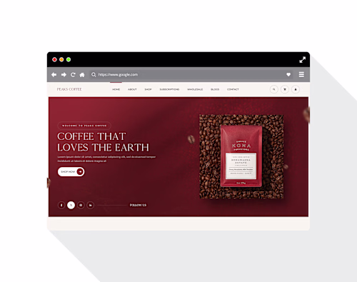 Café Website UI/UX Design |