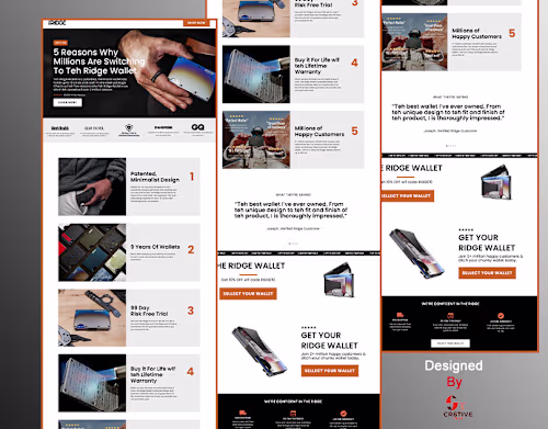 Listicle Page designed on Replo