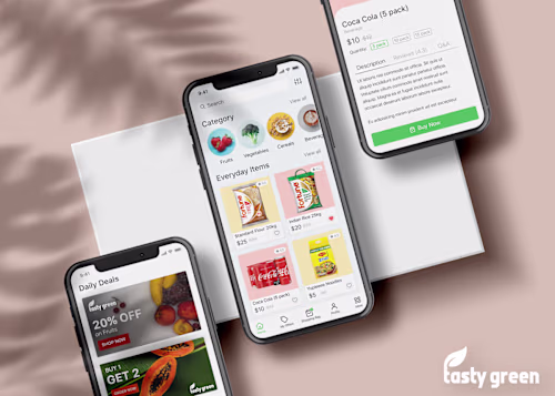 UX Case Study: Designing Tasty Green — Grocery Store App 🥦