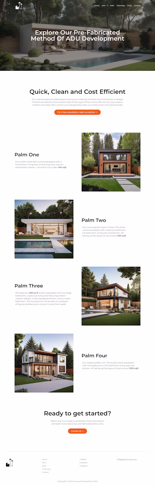 Palm House Development Website