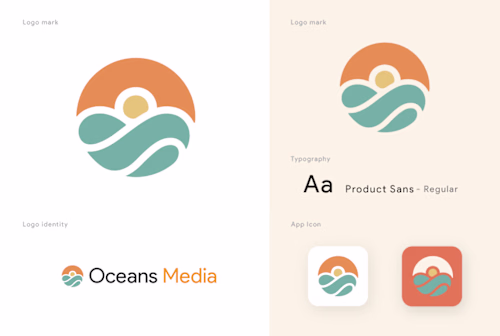Oceans Media: Coastal Digital Agency Brand