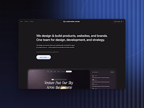 Motionsites — Studio Website in Framer