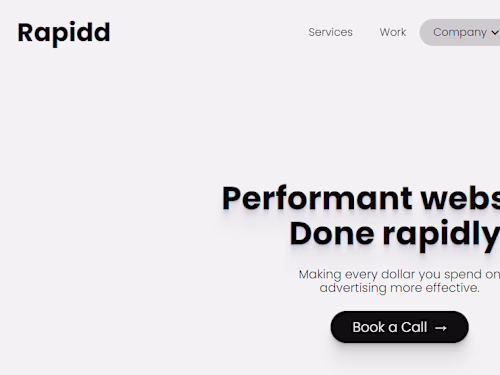 RAPIDD.DEV Agency Site