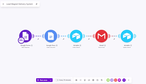 :A two-scenario automation system using