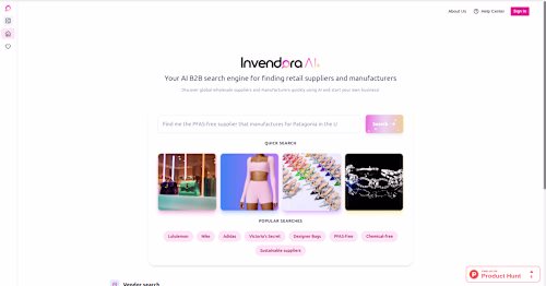 Invendora: AI-Powered B2B Search Platform

AI