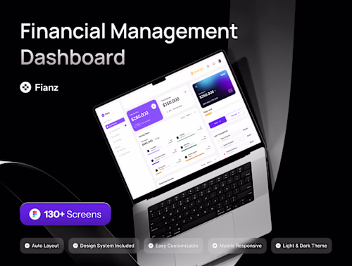 Fianz - Financial Management Dashboard UI KIT