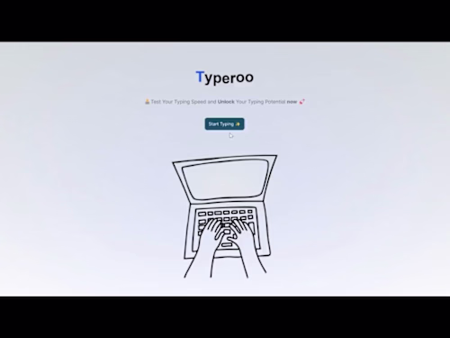 Typeroo - A typing test application