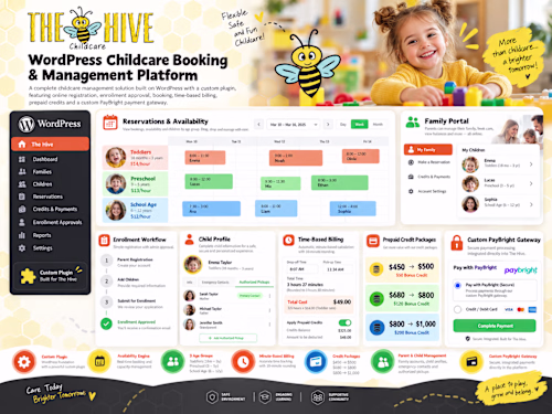 WordPress Childcare Booking & Management Platform