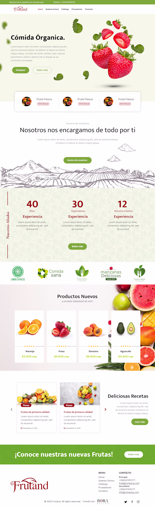 Frutland — E-Commerce Redesign &
