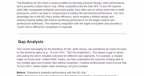 SEO Optimized Copy for Apple MacBook Air