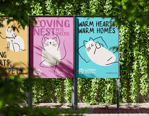 Loving nest Brand identity