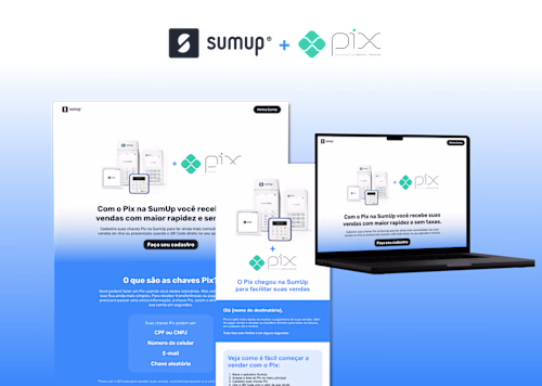 Landing Page - SumUp + PIX on Behance