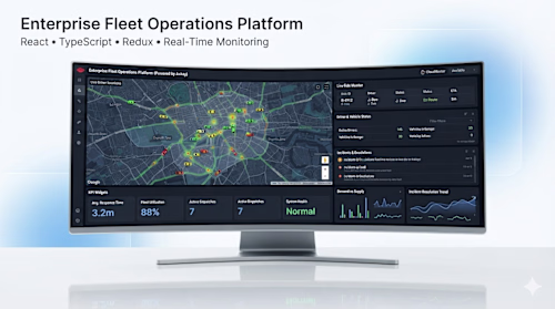 Enterprise Fleet Operations Dashboard | React, TypeScript 