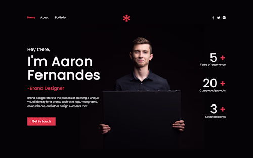 Portfolio Website for Brand Designer