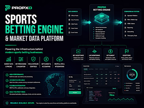 PropXO Sports Betting Engine & Market Data Platform