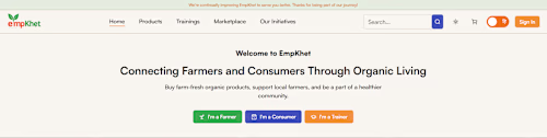 EmpKhet — Organic Farming E-Commerce