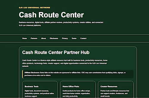 Cash Route Center— Affiliate Resource Hub