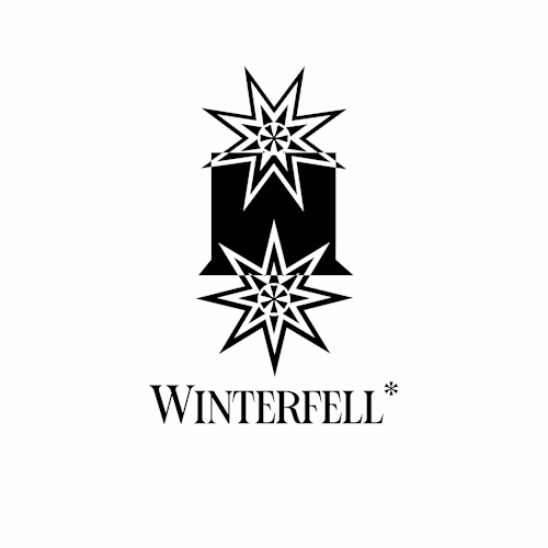 Winterfell + Vale of Arryn Game of Thrones minimalist logos ...
