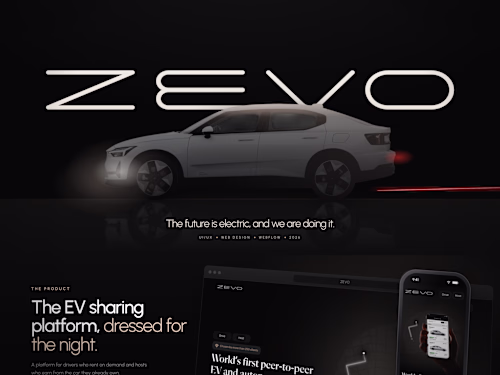 ZEVO : EV Sharing Platform | Webflow Development