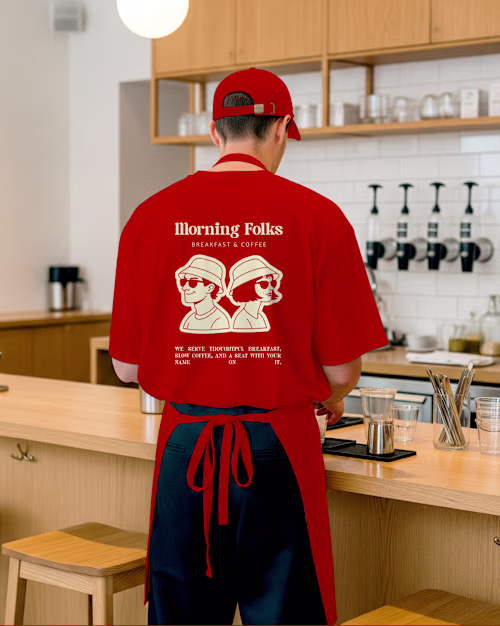 Morning Folks Cafe Brand Identity Design