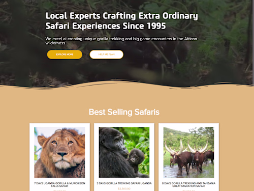 Buutu Safaris (Uganda based Safari Website) 