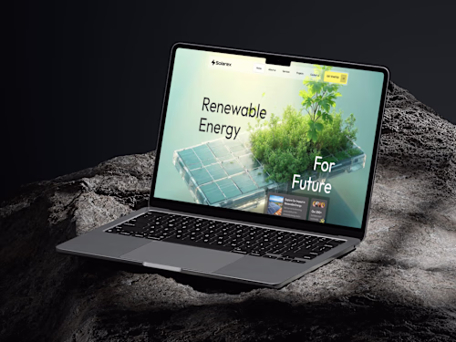 Solarex –  Solar Energy Monitoring Website Development in Framer