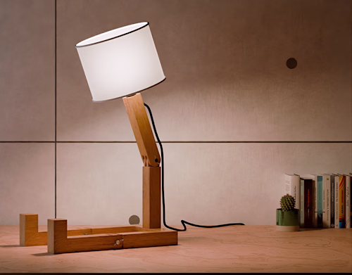 Wooden Lamp | 3D Product Visualization