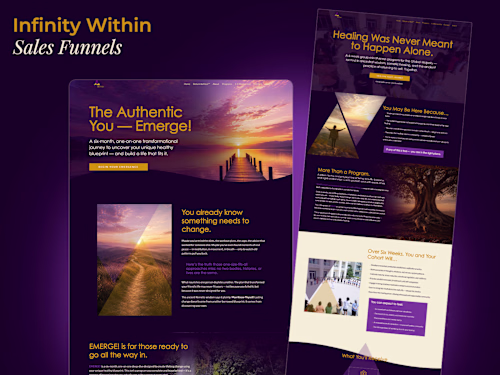 Kajabi Funnel Design for EMERGE! & MAAT™ Programs
