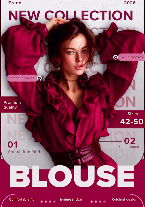 Designed a fashion product flyer