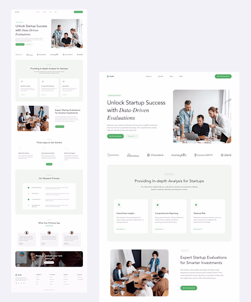Landing Page design for EvalX 👨🏾‍💻🪴 