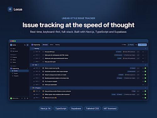 Locus — a Linear-style issue