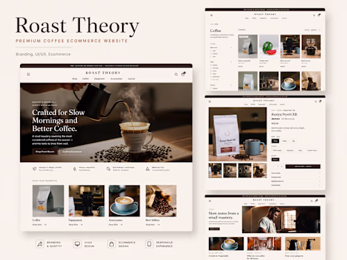 Premium Shopify Coffee Brand Ecommerce Store Design