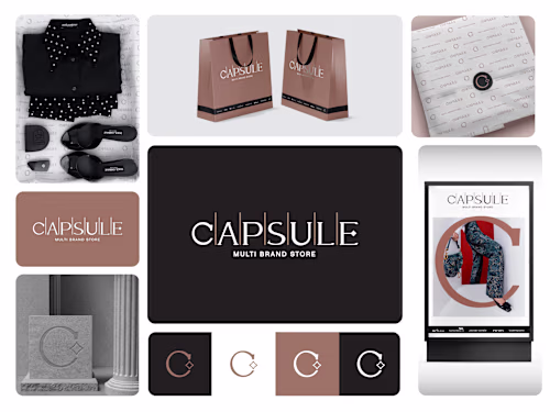 Brand Visual Identity: CAPSULE, Multi Brand Store, Yerevan
