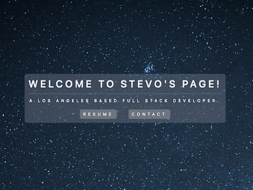 Stevo’s Portfolio