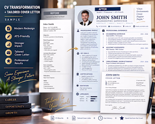 Hospitality CV — Professional Resume