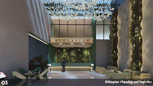 atrium space design for Ethiopian