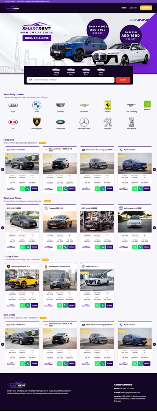 car dealing website