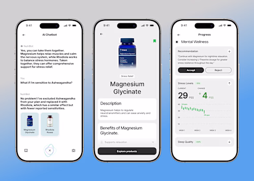 Mobile App Design | AI Supplement App