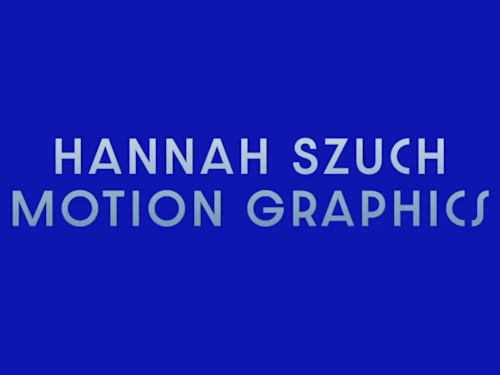 Motion Graphics Reel