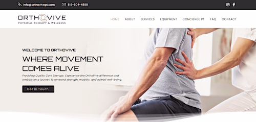 Wix Website Redesign for OrthoVive Physical Therapy