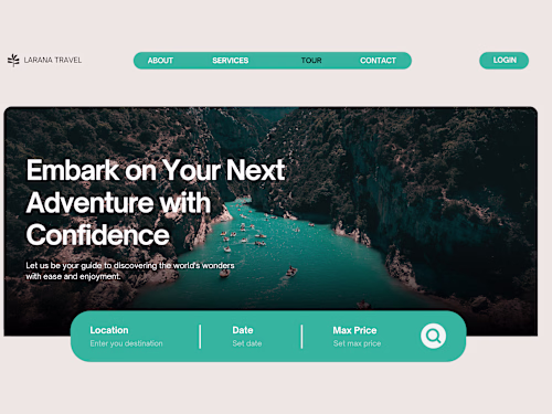 Minimalist Travel Website