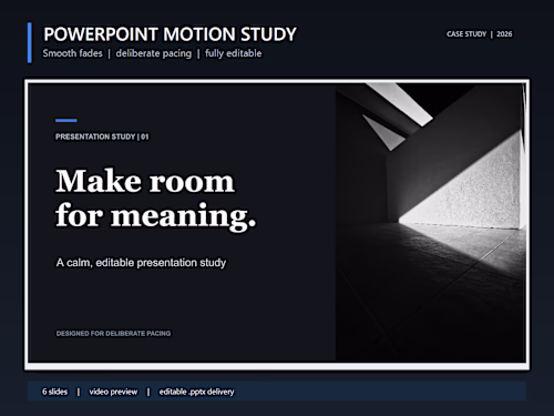 PowerPoint Animation & Pacing Study