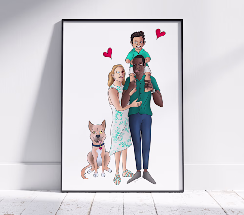 Custom Family Portrait Illustrations