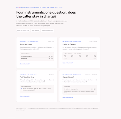 Voice Agent Behavior Lab