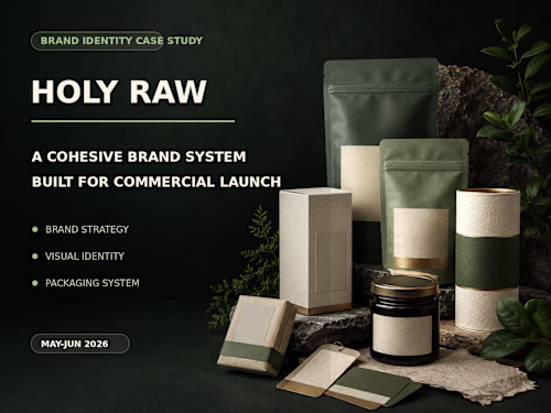 Holy Raw: Brand Identity and Packaging Built for Launch