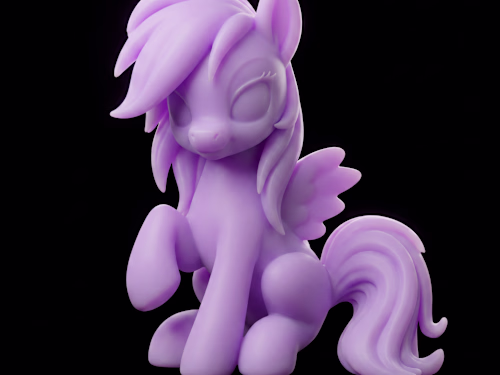 Rainbow Dash 3D Model Project
