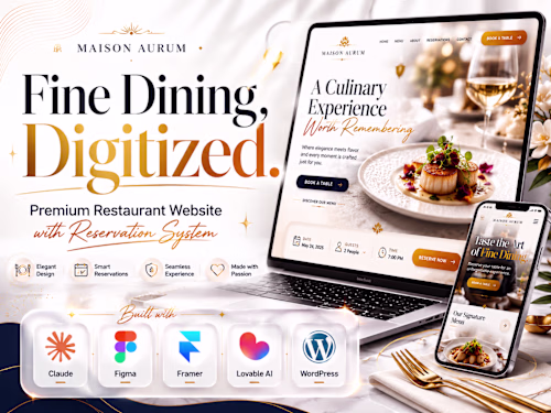 Maison Aurum — Premium Restaurant Website (Concept)