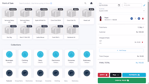Custom POS Management System designed
