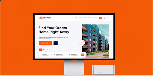 MartVilla -  Website UI Design for Realestate Business 