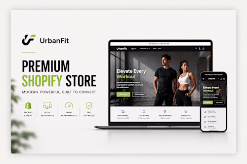 UrbanFit – Modern Fitness Apparel Shopify Store Design